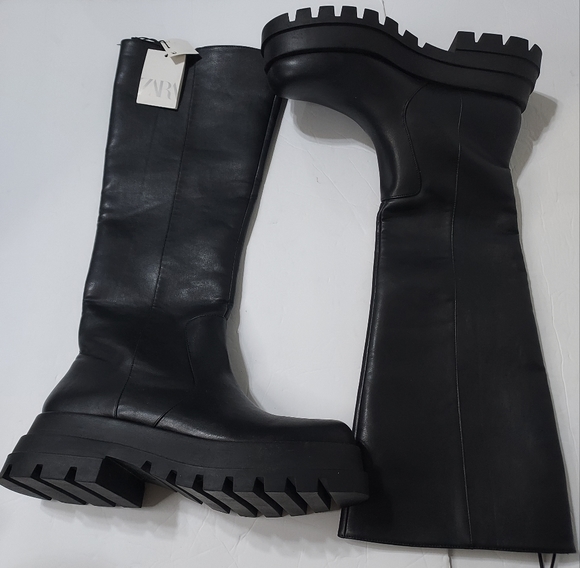 Zara treaded boots - Picture 4 of 5